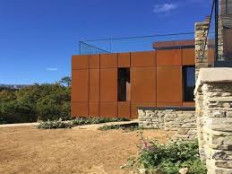 Bardage Acier Corten Maison Les Chauvins Maison Bois Maison Acier Corten