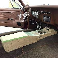 Bux Customs Center Console Custom Brown Pro Touring Camaro Center Custom Car Interior Car Console Custom Consoles