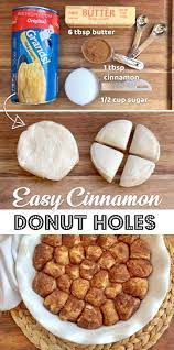 Soft dough will be suitable for rolling into balls or dropping straight on lightly greased trays. Easy Homemade Donut Holes A Quick Easy Dessert Recipe Made With Pillsbury Biscuits