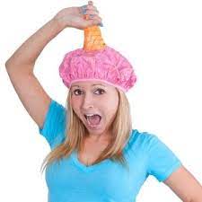 Ice Cream Shower Cap Crazy Hats Ideas Crazy Hats Funny Christmas Gifts