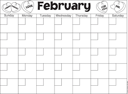 February Calendar Template Great Way To Practice Counting And Sequencing Numbers Kindergarten Calendar Calendar Worksheets Kindergarten February