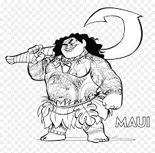 Enjoy printing and coloring as many as you like right form your home computer! 15 Drawing Moana Maui For Free Download On Mbtskoudsalg Maui With Hook Coloring Pages Hd Png Download Vhv