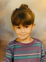 In honor of back to school, here's my kindergarten photo. Even back then I  was all business. Someone tell this girl to lighten up!￼￼ 😁