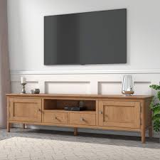 The tv stand is pretty much the central piece of the entire house, you will investing time, money, and energy in getting good wooden tv stands are going to be crucial for the. Large Solid Wood Tv Unit With Storage Tv S Up To 70 Adeline Furniture123