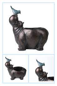 Hippo Flower Pot Bed Bath Beyond In 2021 Animal Planters Flower Pots Hippo