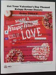 This valentine project is in conjunction with the interact club's sponsoring body, the rotary club of conway. Valentine S Day Themed Krispy Kreme Donuts Fundraiser