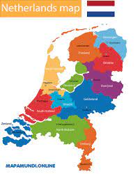 Holanda (países bajos) superficie total: Mapa De Paises Bajos Politico Fisico Descargar E Imprimir 2021
