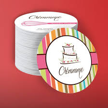 Kraft rounded corner business cards with photo. Round Shape Circular Business Cards Printing Company Facebook