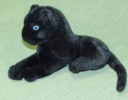 Black Panther 12 Blue Eyes Plush Jaguar Kelly Toys Stuffed Animal Wild Cat Wild Cats Pet Toys Animals