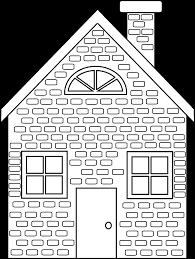 Download christmas house coloring page. Black House Png 28 Collection Of Straw House Clipart Black And White Three Little Pigs Brick House Coloring Page 698318 Vippng