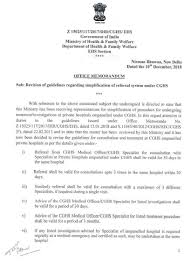 Guidelines For Consultation Treatment At Cghs Empanelled Private Hospitals Govtempdiary