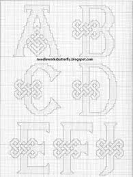 Choose larger sizes and more colors for a more . 41 Cross Stitch Celtic Letters Ideas Cross Stitch Cross Stitch Fonts Cross Stitch Alphabet