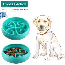 Double stainless steel dog bowls allow you to feed your pet food and water, or feed two pets at the same time. Wangstar Slow Feed Dog Bowl Double Dog Puzzle Bowl Maze Pet Interactive Fun Feeder Slow Bowl With Large Skidstop Design Blue Dog Puzzles Pets Wet Dog Food