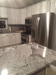 The contrast between dark gray cabinets and a light subway tile or a cool light gray cabinet with something like dark blue tiles adds a contrast that is sure to be an eye catcher. 110 Best Grey Countertops Ideas Countertops Kitchen Remodel Grey Countertops