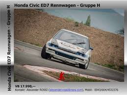 Dans cette vidéo, il 's'agit de la honda civic ed7 de 1989 équipé d'un mot. Slalom Berg Rennwagen Honda Civic Ed7 539953 Motorsportmarkt De