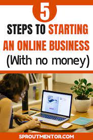 How To Start An Online Business With No Money In 5 Steps Sproutmentor Online Business Start Online Business Online Business Opportunities