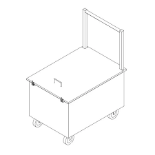 Stainless Steel Industrial Weight Box Trolley | Kitchen Arena
