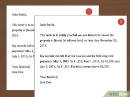 Affidavits, bills of sale, contracts, llc formation, real estate How To Write An Eviction Letter With Pictures Wikihow