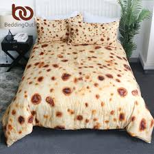 Beddingoutlet Burrito Bedding Set Plain Corn Tortilla Texture Bed Cover Food 3d Pita Lavash Comforter Cover Set Queen Bedspreads Bedding Sets Aliexpress