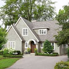 Front door colors, walkways, landscaping, and other exterior entryway ideas should all work together to create an inviting entrance. Exterior Doors And Landscaping House Exterior House Paint Exterior Exterior House Colors