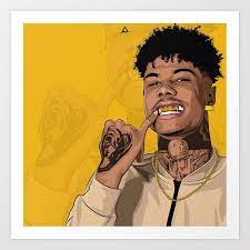 Download cartoon face blue icons for free in various ui design styles. Blueface Art Print By Anjolaanthony91 X Small In 2021 Rapper Art Girls Cartoon Art Hip Hop Artwork