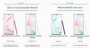 Galaxy note 10 plus'ta işletim sistemi olarak android 9 görüyoruz. Comparison Samsung Galaxy Note10 Series Pre Order Plans By Celcom Digi Maxis U Mobile And Yes 4g Technave