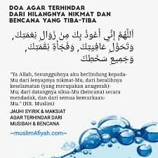 Raehanul Bahraen Di Instagram Doa Agar Terhindar Dari Hilangnya Nikmat Bencana Yang Tiba Tiba Ketika Banyak Muncul Bencana Tiba Tiba Sepe Doa Iman Agama