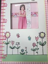 Girls Wooden Height Chart Watch Me Grow Tess Fairy Princess 4 Photo Inserts