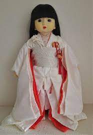 Vintage Sekiguchi Japan Doll With Gorgeous White and Red Kimono - Etsy
