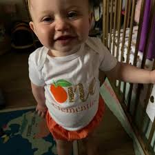 Little Cutie Orange First Birthday Outfit Orange Birthday Fruit Birthday  Sweet One Birthday Florida Orange 1st Birthday Cake Smash Outfit