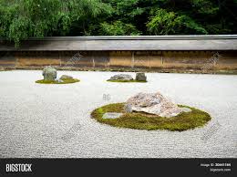It had to be a zero maintenance rock garden, so we placed slabs of slate to put potted plants on that could be changed out. Zen Rock Garden Image Photo Free Trial Bigstock