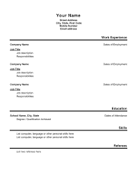 Pdf Employment Simple Resume Resume Format For Job