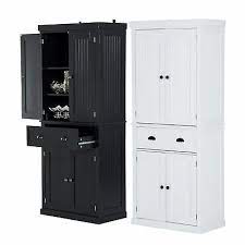 Is the perfect choice for storing those tall objects that just don't fit anywhere else. Homcom 72 Tall Colonial Style Free Standing Kitchen Pantry Storage Cabinet Ebay