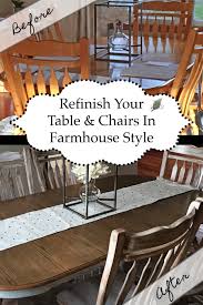 While i wait for coats to dry and that kind of stuff, i will probably get started on the chairs. Refinish Dining Table And Chairs In Farmhouse Style The Kelly Homestead