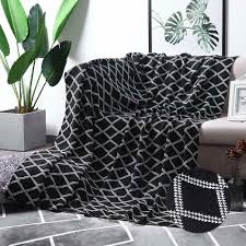 Black And White Striped Throw Blanket Moma 100 Cotton Black Cable Knit Throw Blanket For Couch Bed Sofa Chair Black White Stripe Revers Cable Knit Throw Blanket Knitted Throws Couch Throw Blanket