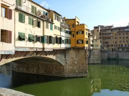 View of the high water levels on the arno river at ponte vecchio bridge on january 31, 2014 on florence, italy. Ponte Vecchio Florence 1345 Structurae