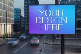Big Billboard On Roadside Mockup In 2020 Billboard Mockup Billboard Mockup