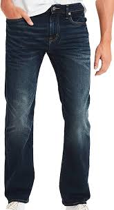 American Eagle Mens 4469521 Ne X T Level Original Bootcut Jean Dark Rich Indigo