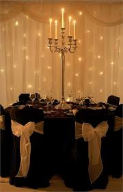 Black And White Chair Covers Black And White Chairs I Love The Bows But Purple Base Abd Green Lace Blackchair Chair Covers Wedding Black Chair Covers Wedding Chairs