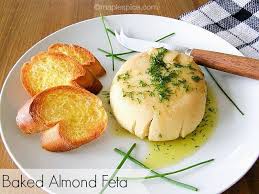 Baked Almond Feta Com Imagens Receitas Smoothies Vegan Queijo Vegano
