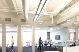 They operate at the coolest temperature while find the right solution with our suspended ceiling led light fixtures for your office or architectural lighting needs for your business. Open Ceiling Led Lighting Google Search Office Lighting Design Light Fixture Office Contemporary Office Lighting