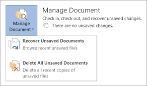 Recover An Earlier Version Of A Word File