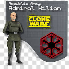 They're rather similar and there's a chance there are more ranks and titles between them, but these are the most official the supreme commander is the highest ranking military official in the republic. Star Wars The Clone Wars Republic Army Admiral Kilian Transparent Background Png Clipart Hiclipart