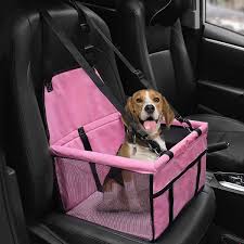 Hippih Collapsible Pet Booster Car Seat Cat Car Carrier With Safety Leash And Zipper Storage Pocket With 2 Support In 2020 Dog Stroller Puppy Car Seat Booster Car Seat