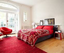 Modern red and white bedroom wall ideas. 23 Bedrooms That Bring Home The Romance Of Red