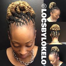 Faux locs have become an increasingly popular protective style in recent years. Locsbylo On Instagram Updo Serving For My Locqueen From The King She S Snatched Locsbylo Hair Styles Locs Hairstyles Natural Hair Styles