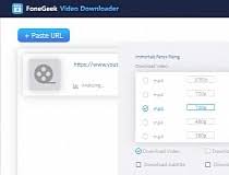Video downloader auto detects videos, you can download them with just one click.the powerful download manager allows you to pause and resume downloads, download in the background and download several files at the same time. Download Fonegeek Video Downloader 3 0