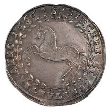 Coin German States Brunswick Luneburg Celle Thaler 1656 Ms 60 62 Silver Coins Numismatics Equestrian Collections
