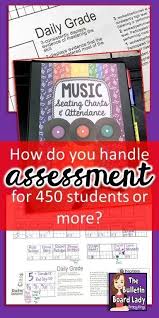 music assessments with seating charts clase de musica