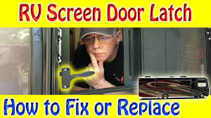 Just measure the height and width of the old door. How To Fix Rv Screen Door Handle Youtube
